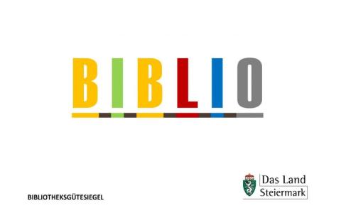 Logo: Bibliotheksgütesiegel des Landes Steiermark 